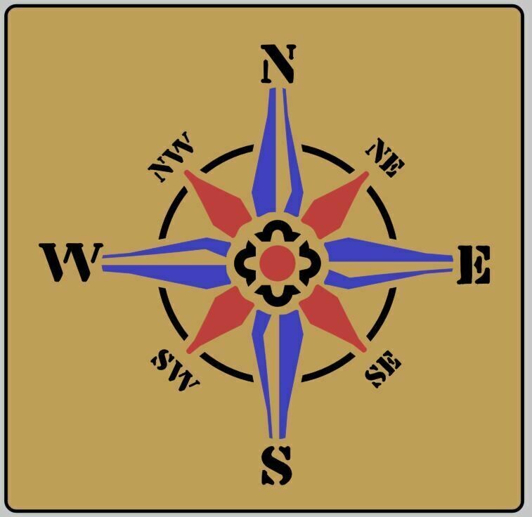 Compass Stencil
