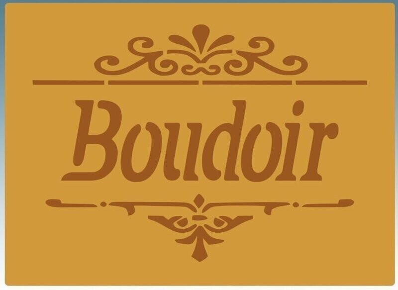 Boudoir Shabby Chic furniture stencil
