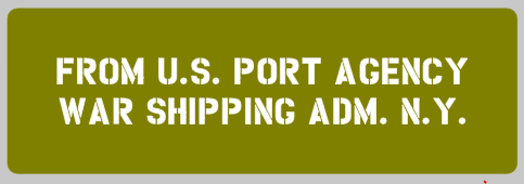 J eep shipping detail Port agency stencil J eep military vehicle ww2 army