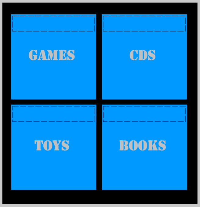 IKEA Storage Box stencil compatible with Drona and Kallax Shelving Unit and Expedit Book Shelf Toy Boxes