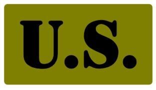 U.S. US stencil set for Kit and props e-enactors ww2 army