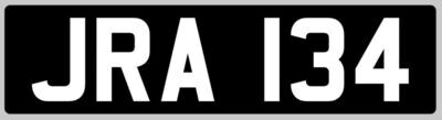 Bumper magnetic car number plate for shows etc