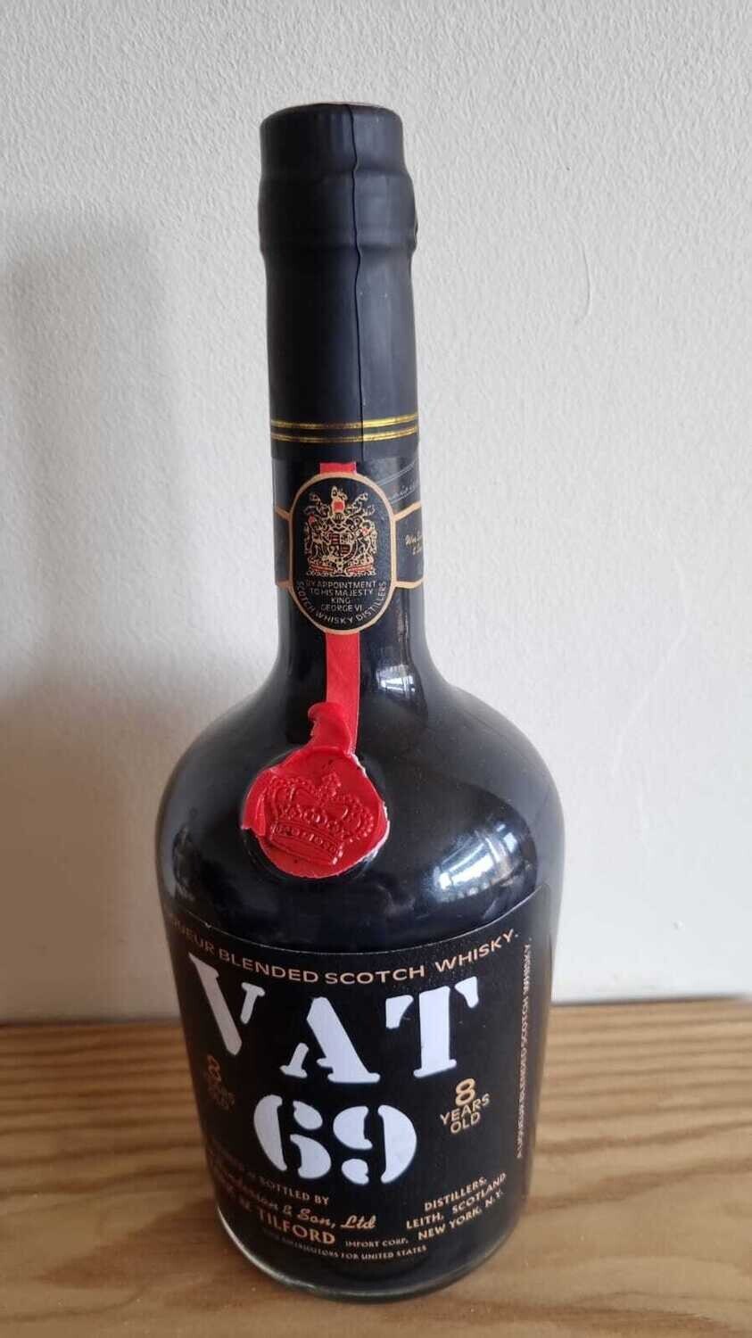 VAT 69 Whisky bottle labels set