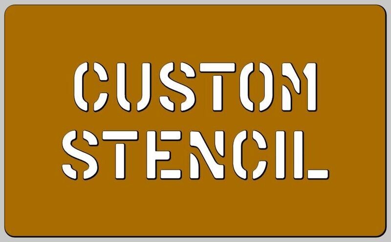 Custom Stencil Machine Style stencil. Reusable
