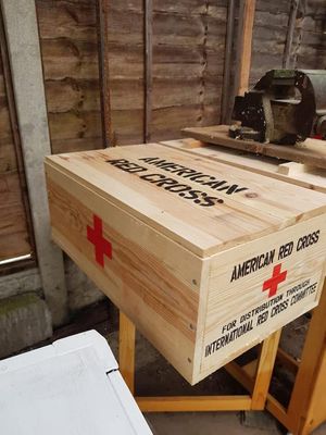 American Red Cross crate stencil set