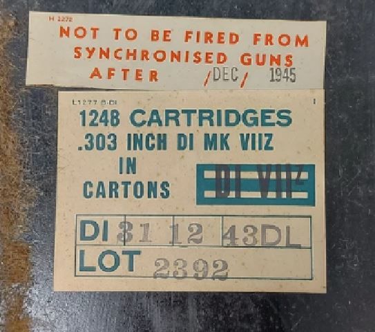 303 inch Cartridges in Cartons Box Crate labels