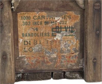 303 inch Cartridges in Bandoliers Box Crate labels