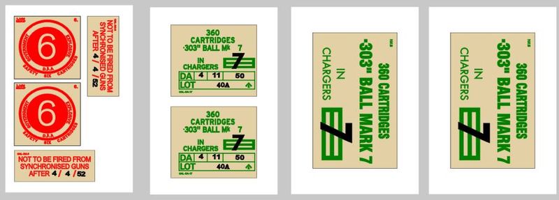 303 inch Cartridges 1950's British Box Crate labels