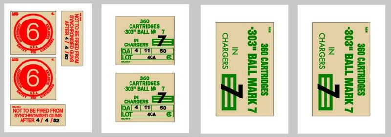 303 inch Cartridges 1950's Canadian Box Crate labels