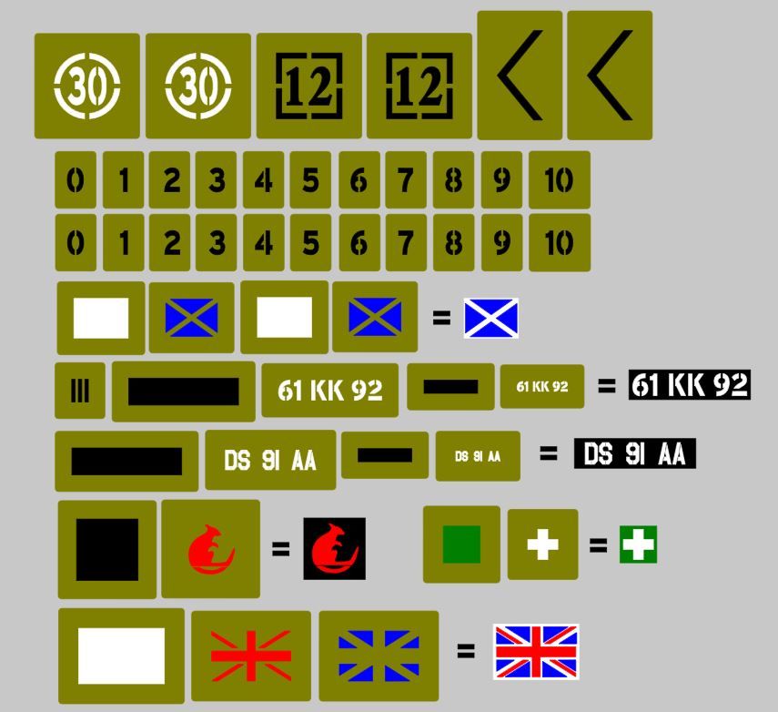 1/6th 1:6 Scale Challenger II Tank set to suit Armortek size model