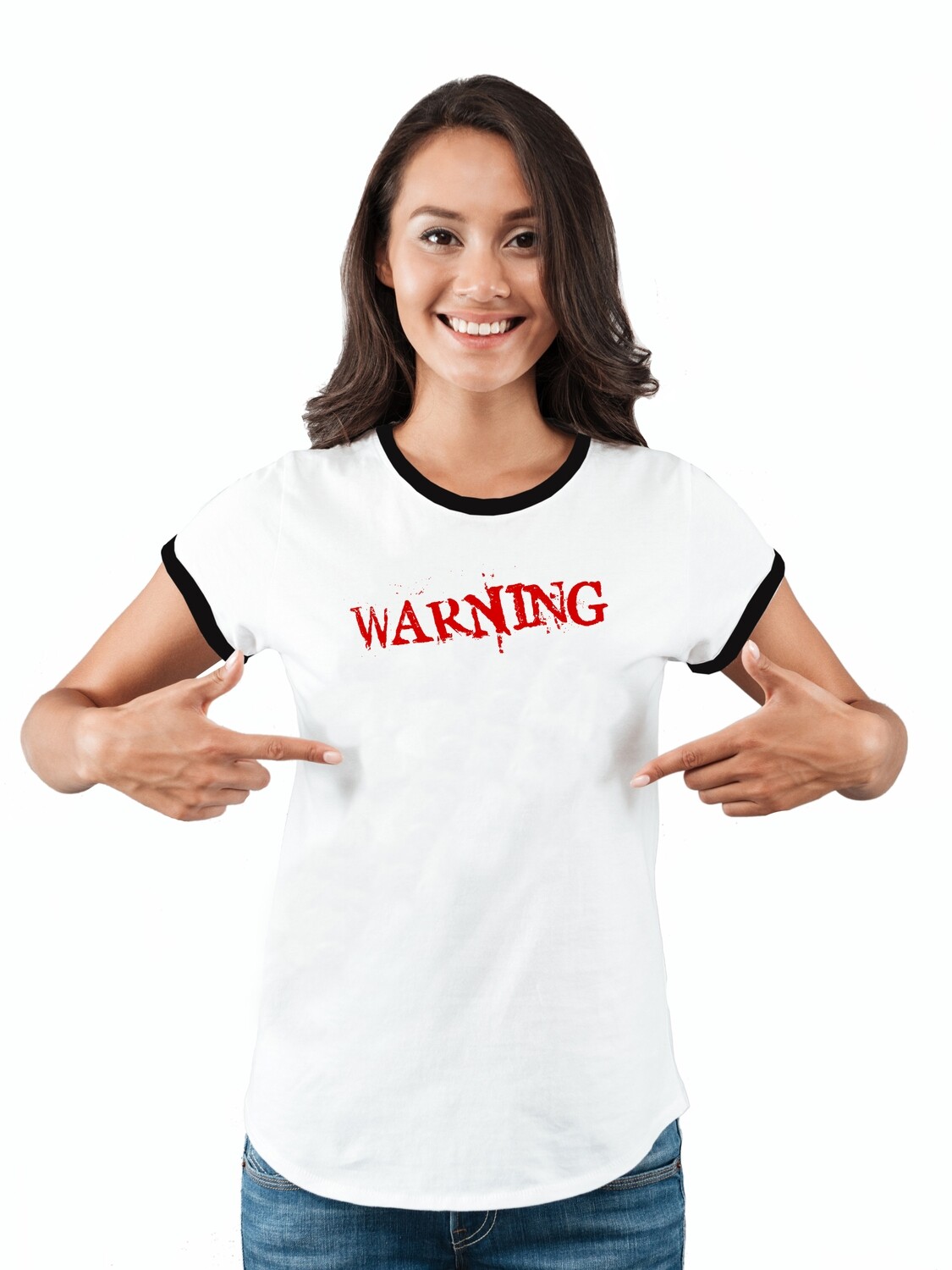 Футболка женская " Warning"