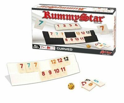 Rummy Star Curved Set Stein leicht stabil Reisespiel Okey Takimi Spiel gebogen 1010600