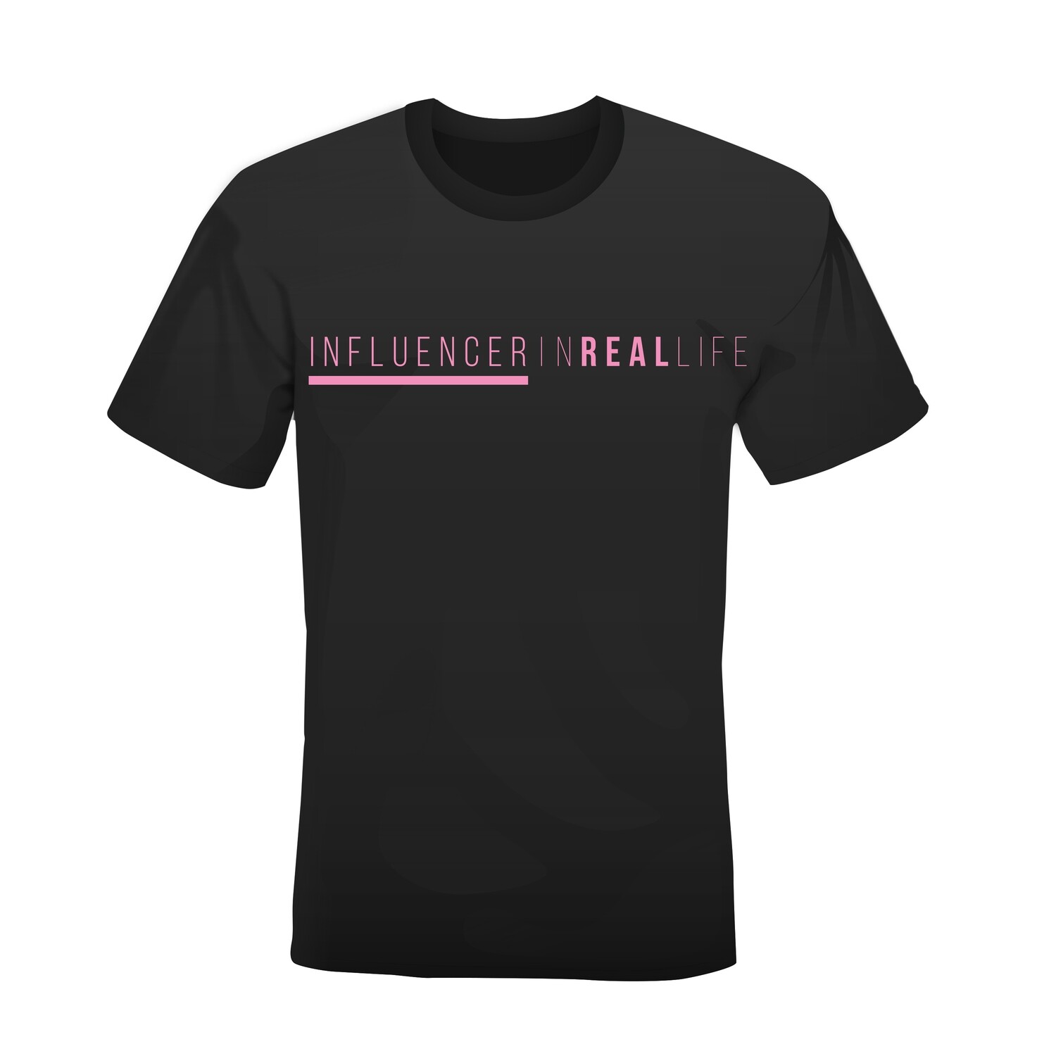 SMALL ONLY - Influencer in Real Life Black T-shirt