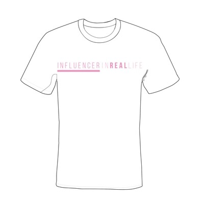 Influencer In Real Life Shirt - White