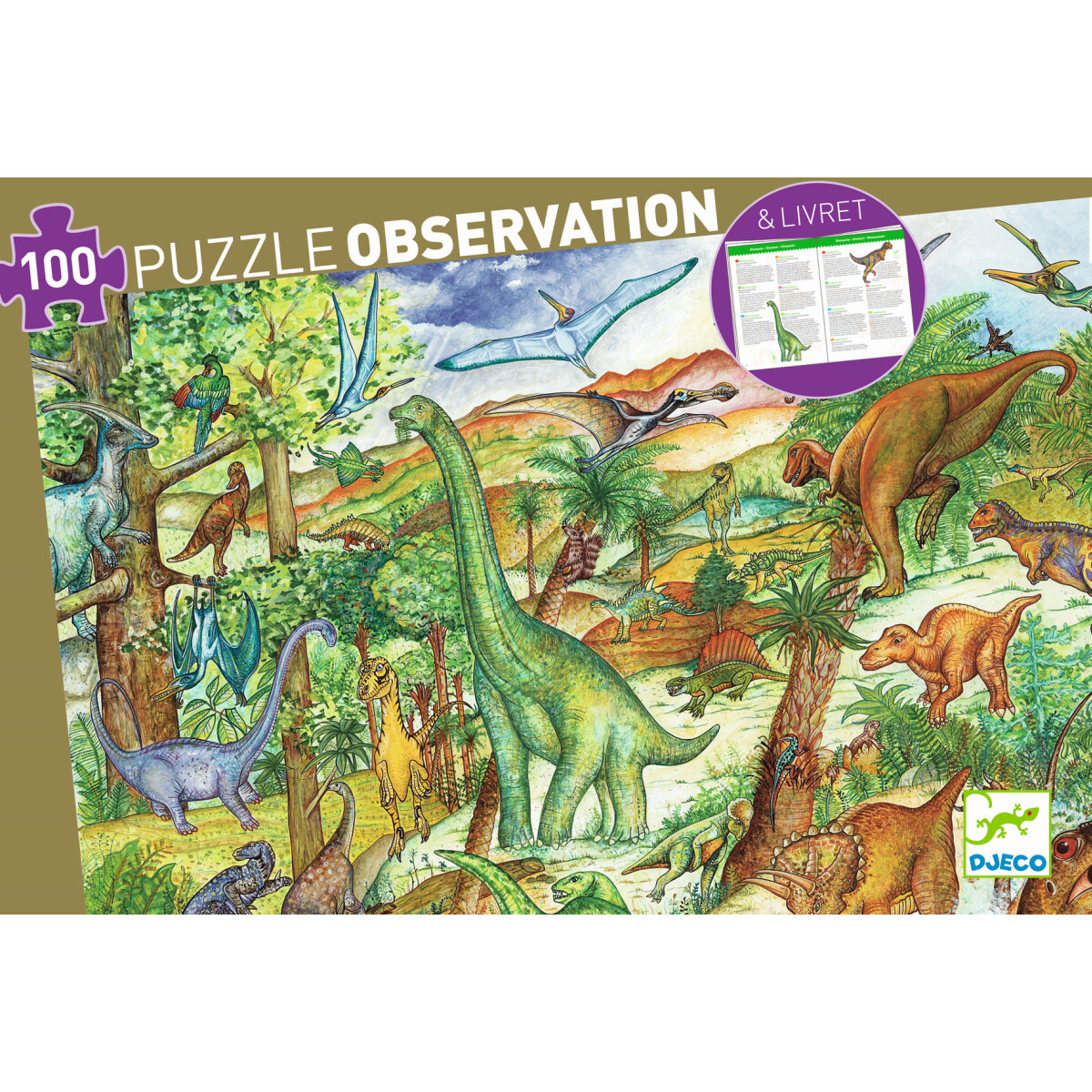 Suchpuzzle 100-teilig - DINOSAURIER