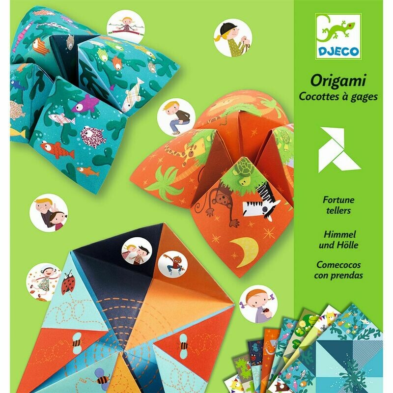 Kleines Kreativ-Set - ORIGAMI - HIMMEL UND HÖLLE Kleines Kreativ-Set - ORIGAMI - HIMMEL UND HÖLLE