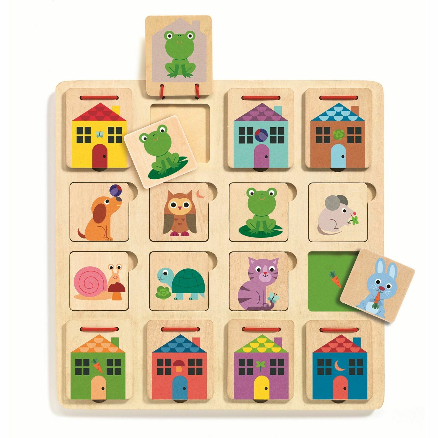 Holzpuzzle mit Klappen - CABANIMO
