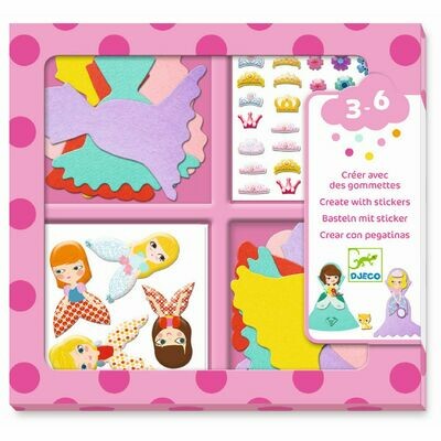 Sticker-Set - BASTELN MIT STICKERN- PRINZESSINNEN