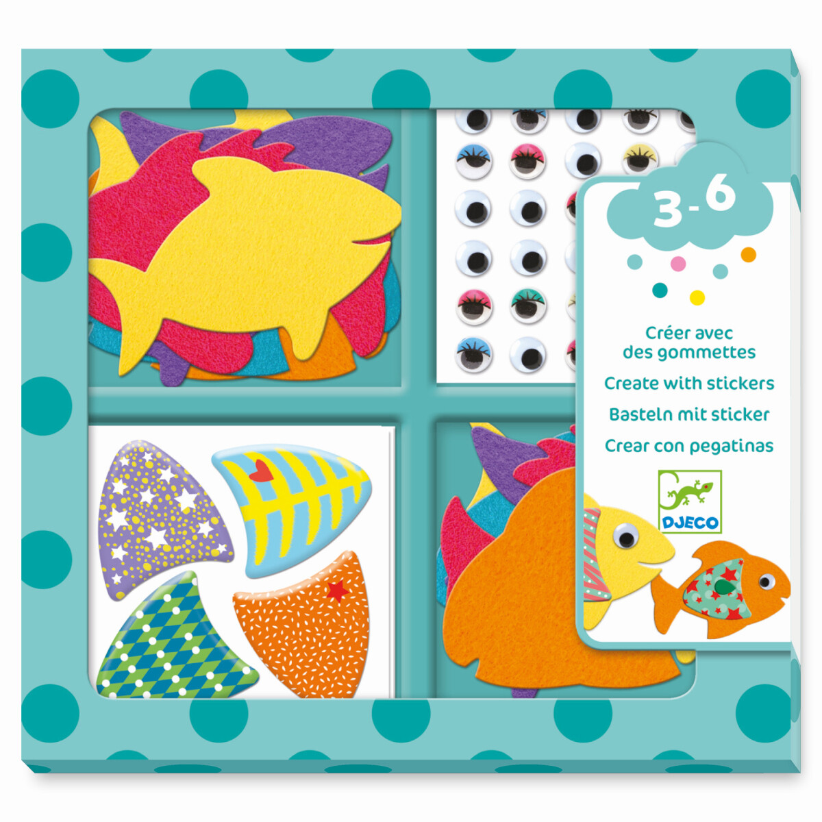 Sticker-Set - BASTELN MIT STICKERN - FISCHE