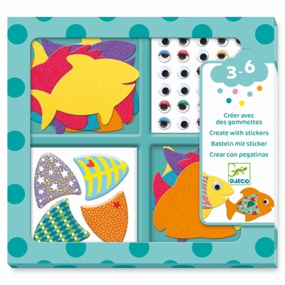 Sticker-Set - BASTELN MIT STICKERN - FISCHE Sticker-Set - BASTELN MIT STICKERN - FISCHE