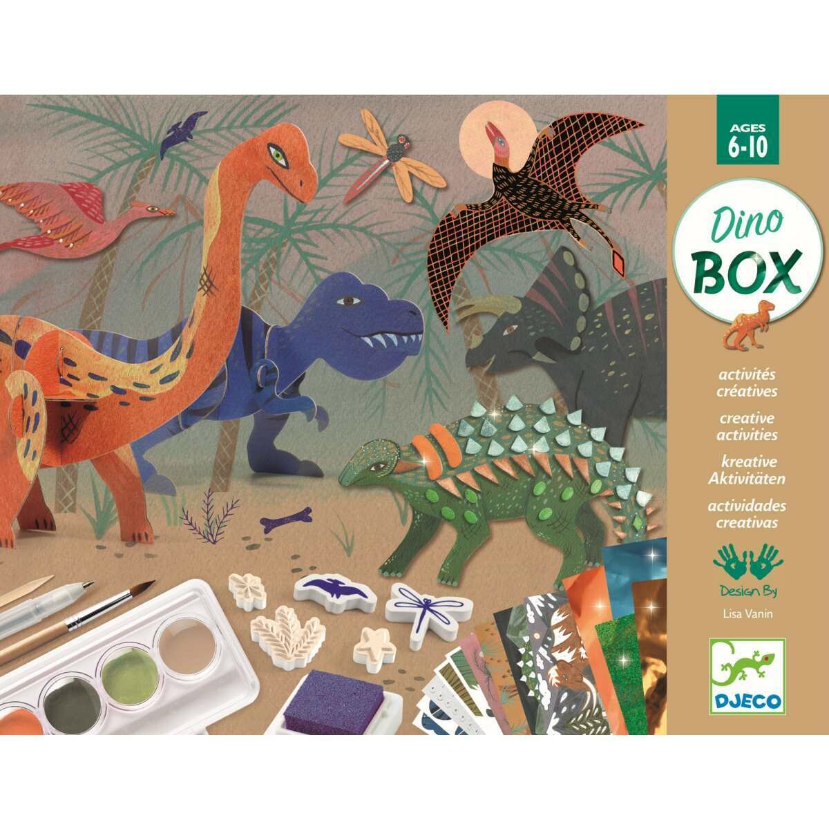Kreativ-Set - MULTI-ACTIVITY-KIT - DIE WELT DER DINOSAURIER von DJECO