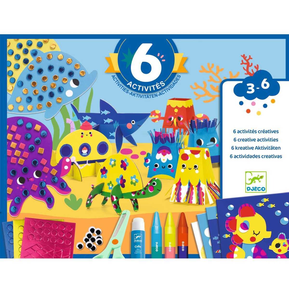 Kreativ-Set - MULTI-ACTIVITY-KIT - DAS MEER UND SEINE FREUDEN von DJECO