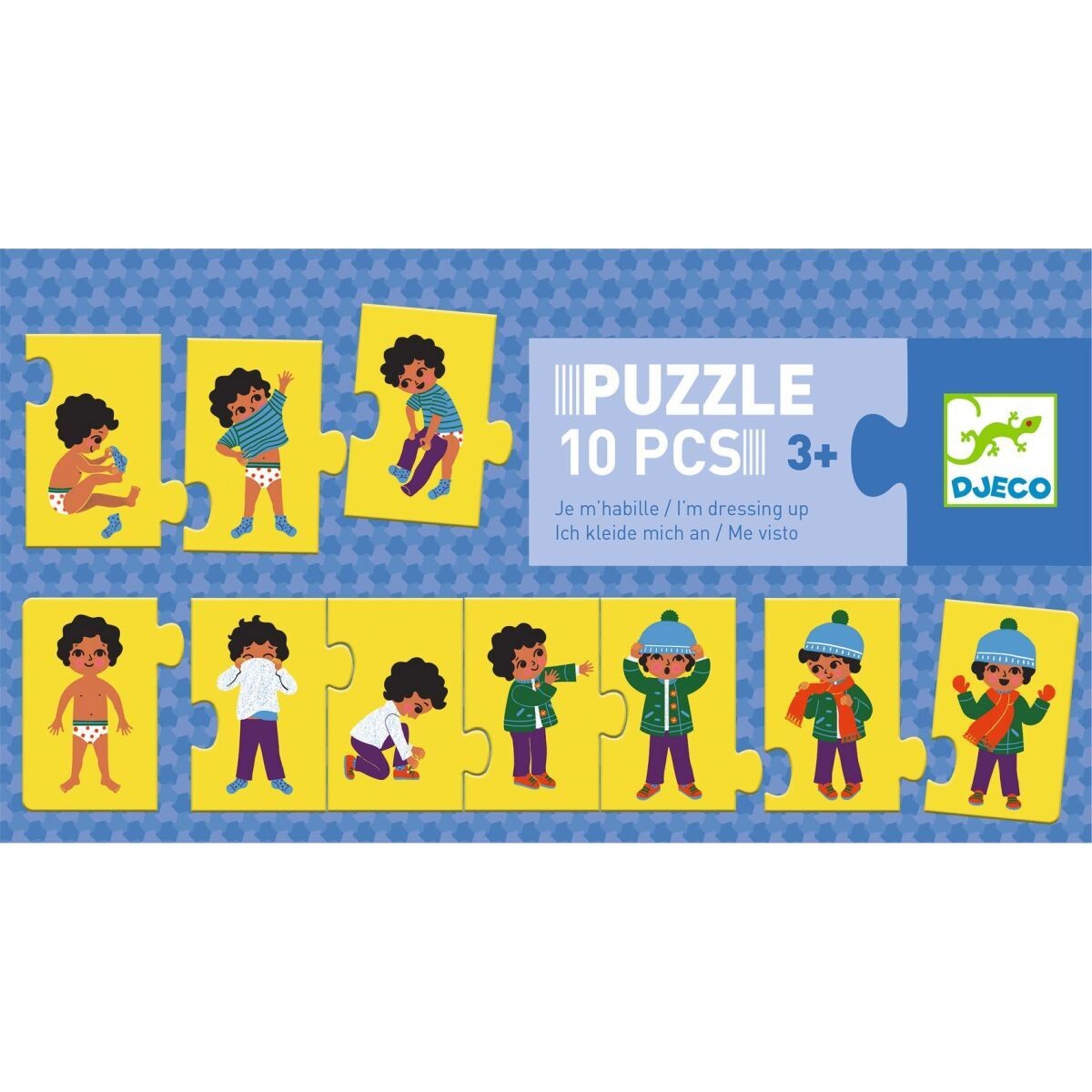 Puzzle 10-teilig - ICH ZIEHE MICH AN! von DJECO