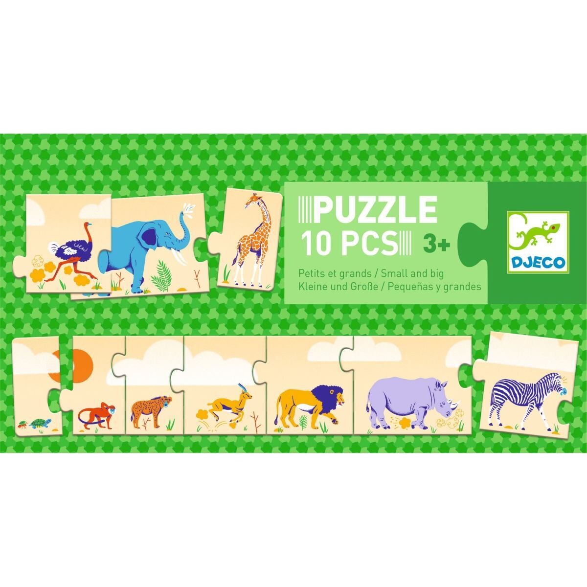Puzzle 10-teilig - KLEIN & GROSS von DJECO