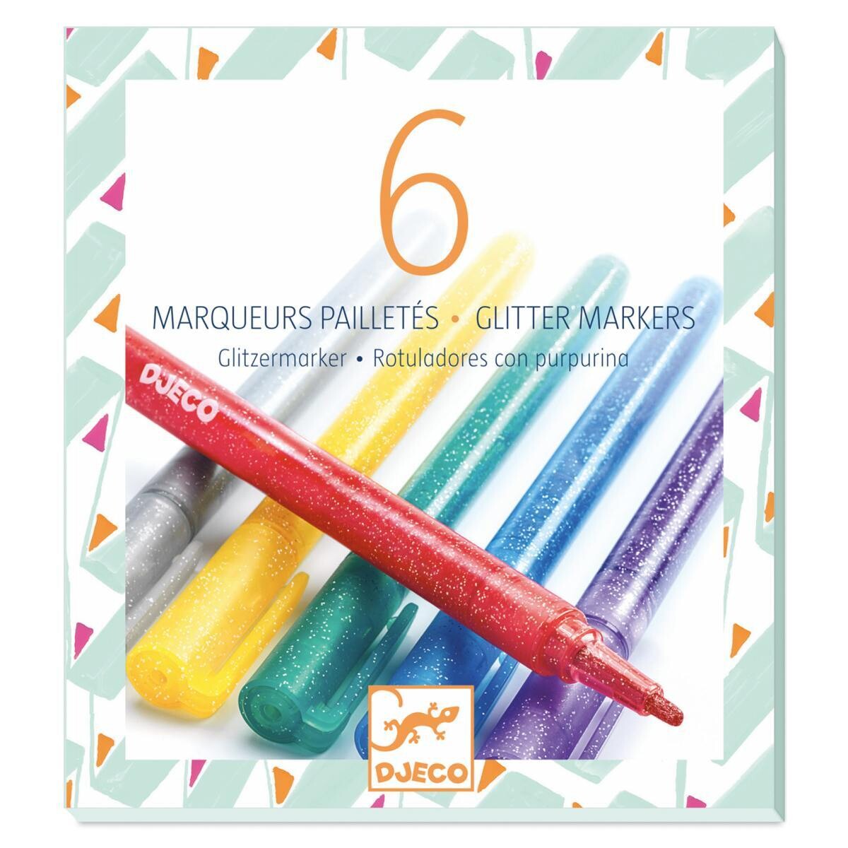 6 GLITTER MARKER - Schreibstifte von DJECO