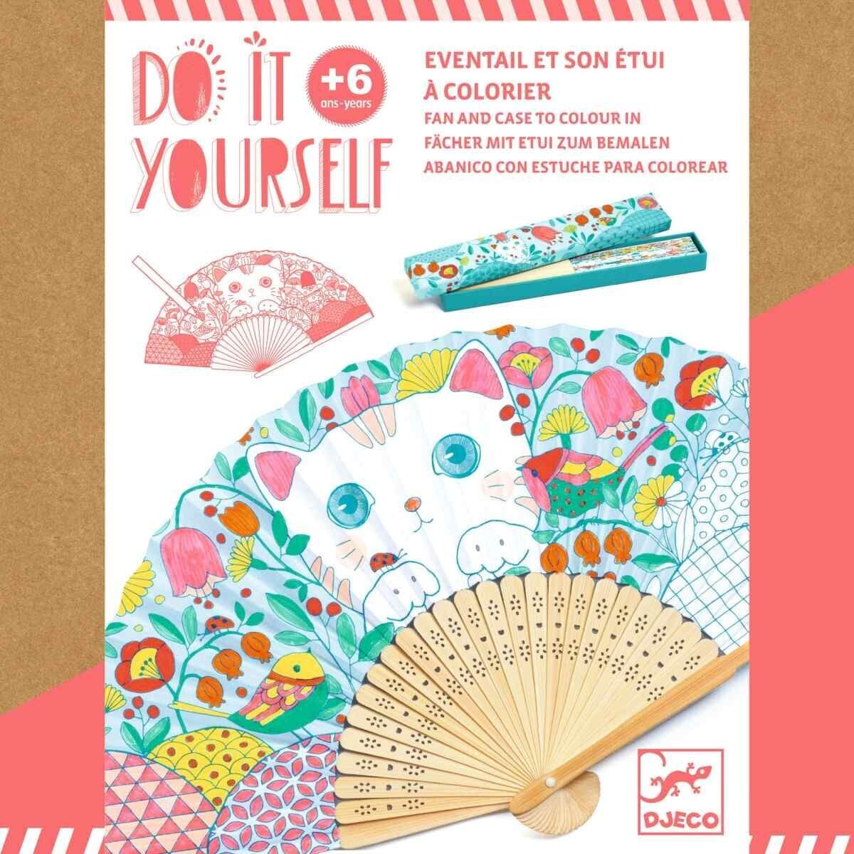 DO IT YOURSELF - Fächer mit Etui zum Bemalen