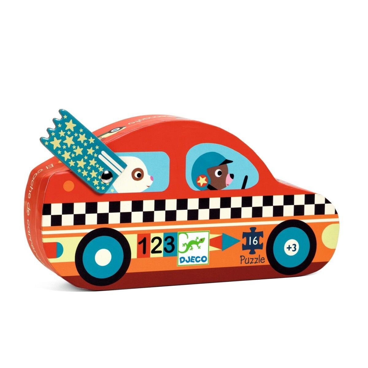Silhouetten puzzle  - 16 teilig - RENNAUTO