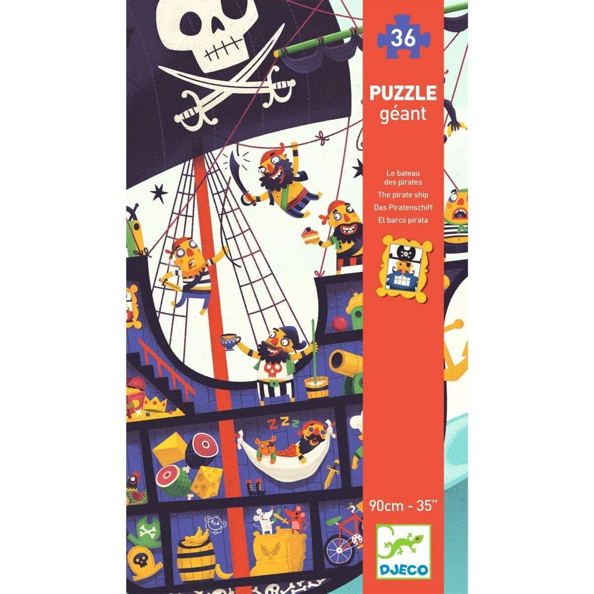 GROSSES PUZZLE - 36 teilig - Das Piratenschiff