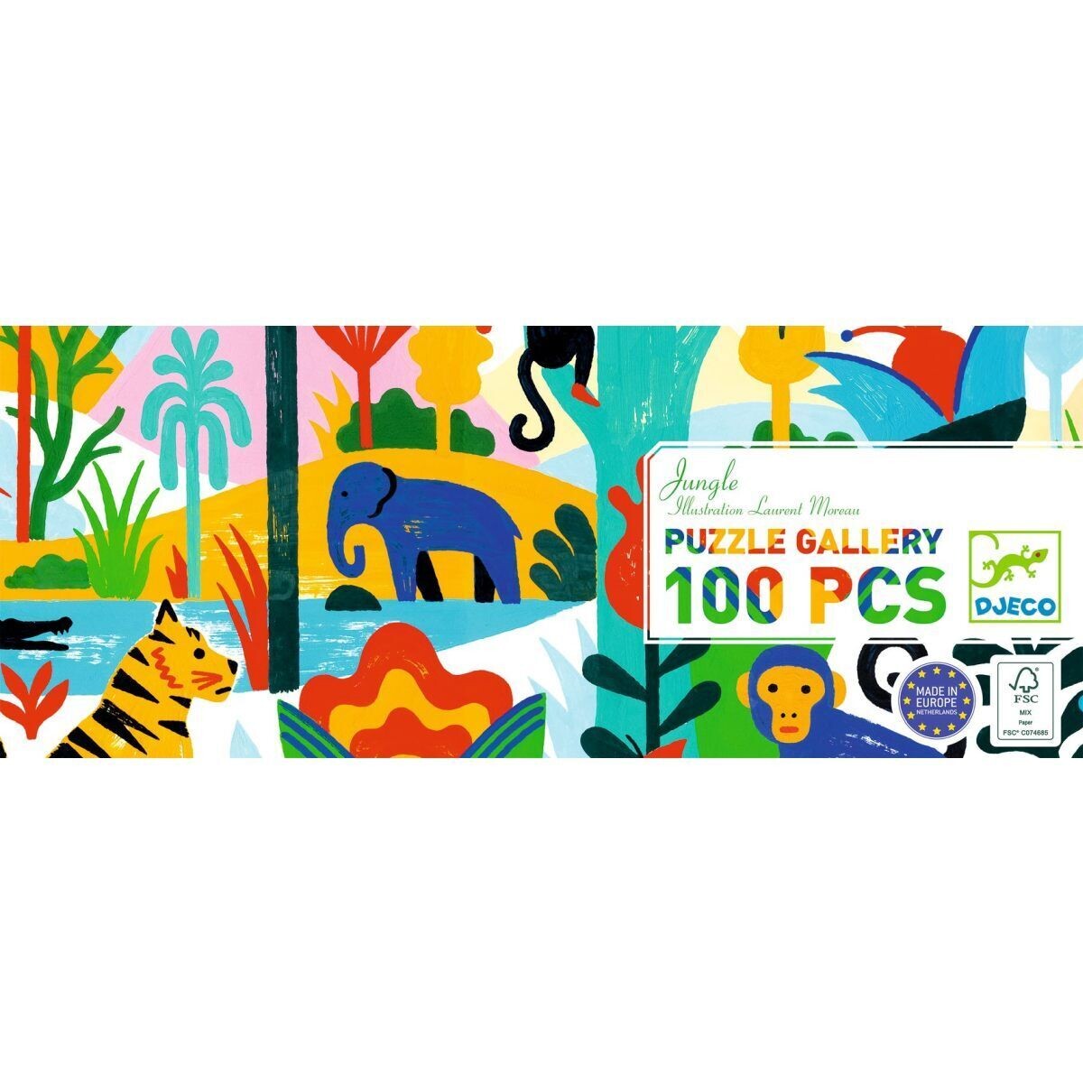 Puzzle Gallery - 100-teilig - JUNGLE von DJECO