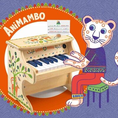 ANIMAMBO - Elektr. Klavier mit 18 Tasten von DJECO