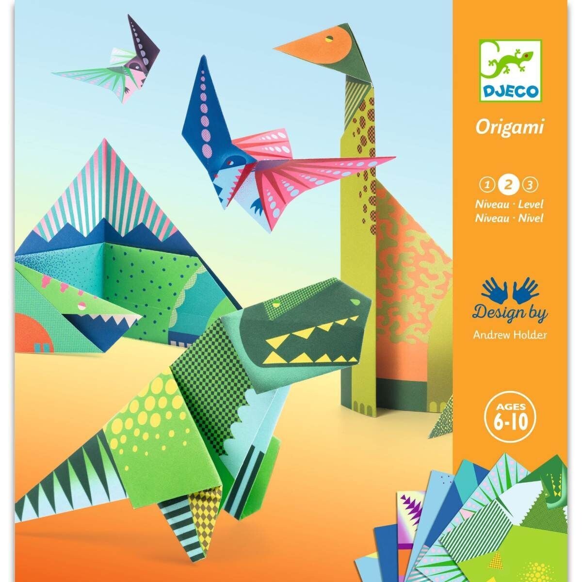 Kleines Kreativset - Origami- DINOSAURIER von DJECO