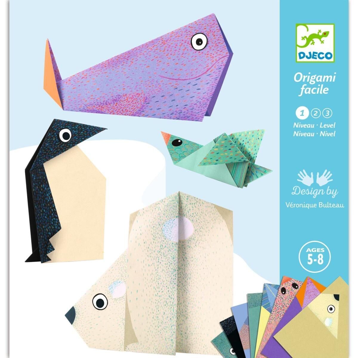 Kleines Kreativset - ORIGAMI - "Tiere der Arktis" von Djeco