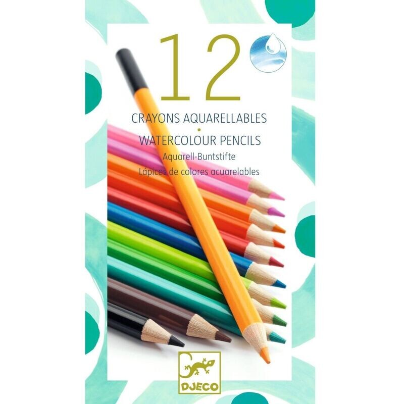 12 Aquarellestifte von DJECO 12 Aquarellestifte von DJECO