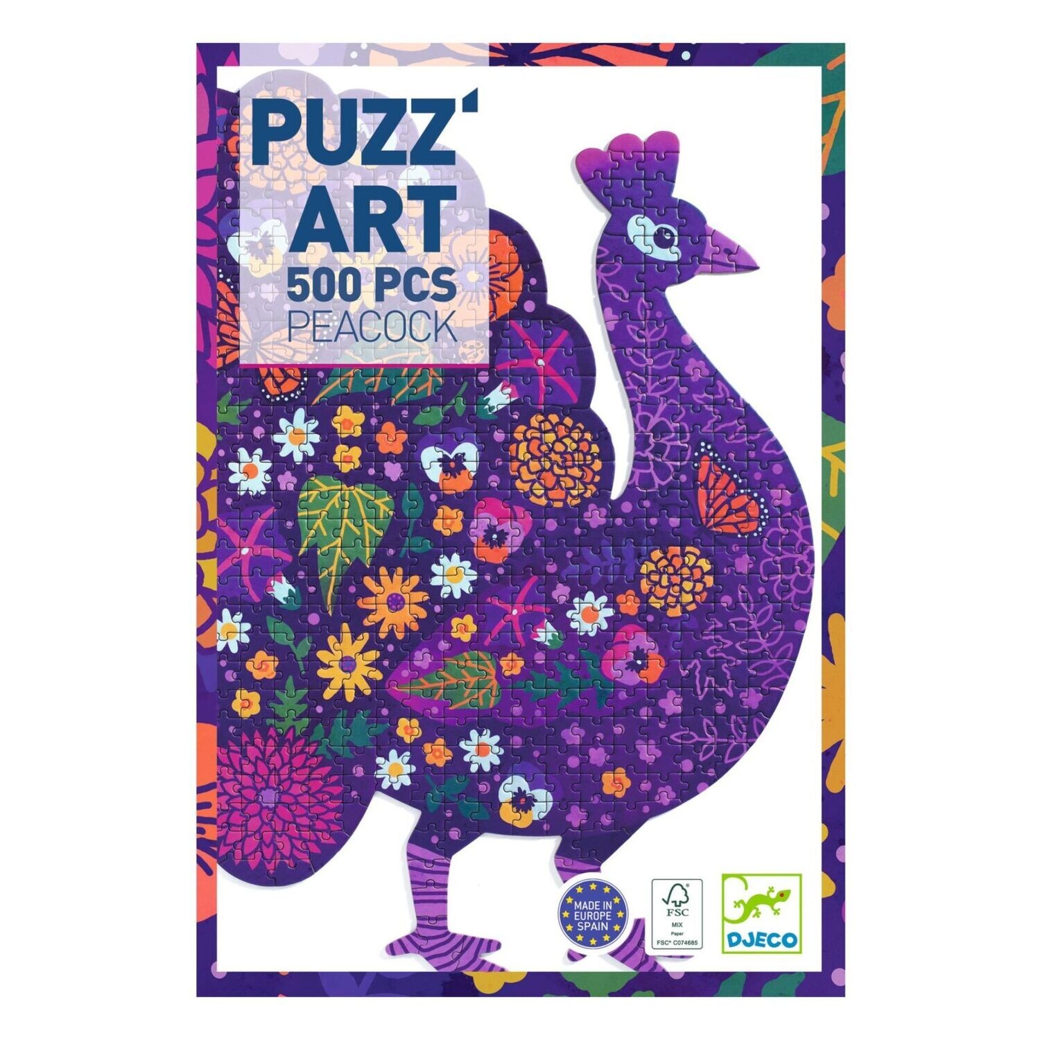 PUZZLE - 500teilig- "PFAU" von DJECO