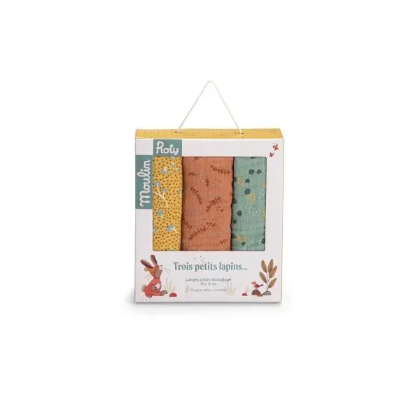 3 Mulltücher - Set von Moulin Roty