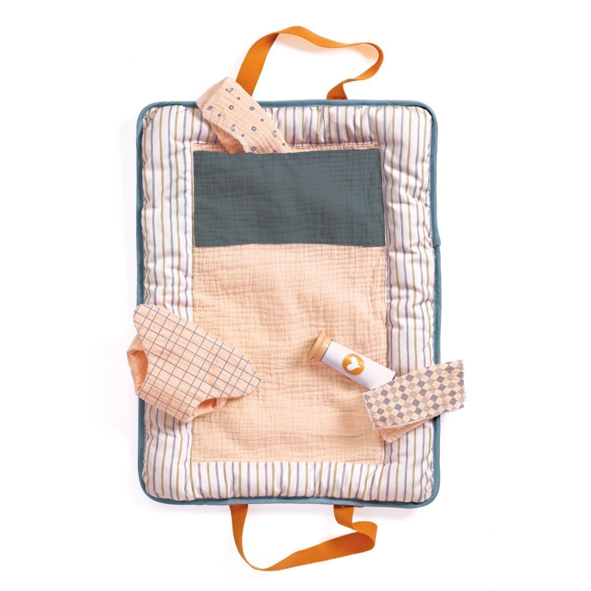 POMEA Puppen Wickeltasche - "Blue Fly" von Djeco