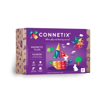 Connetix Magnetbausteine Rainbow Starter Pack - 60 Teile Connetix Magnetbausteine Rainbow Starter Pack - 60 Teile