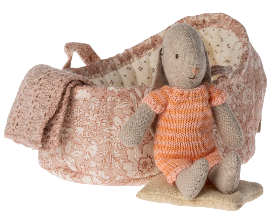 MAILEG - Hase in Tragetasche - Rosa