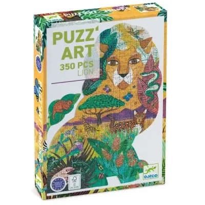 Puzzle - Puzzle - "PuzzArt Löwe" von Djeco (350 Teile)