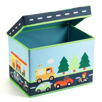Spielzeugbox - Spielzeugbox - "Verkehr" - von Djeco