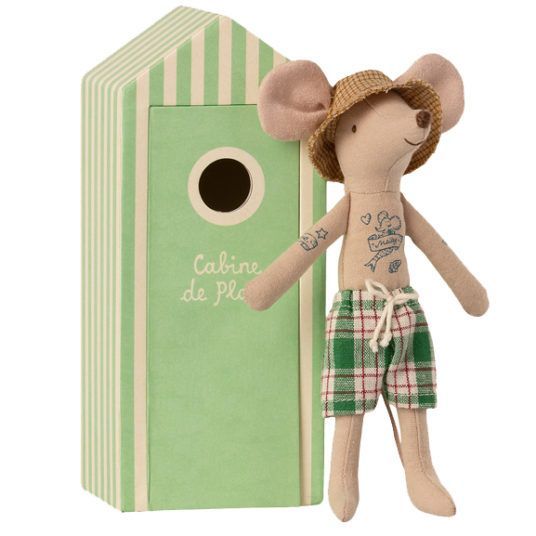MAILEG - Strandmaus - Papa "Cabin de Plage"