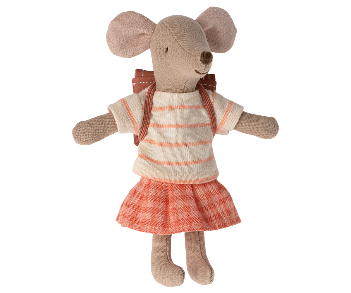 MAILEG - Dreiraudmaus, große Schwester - "Coral"