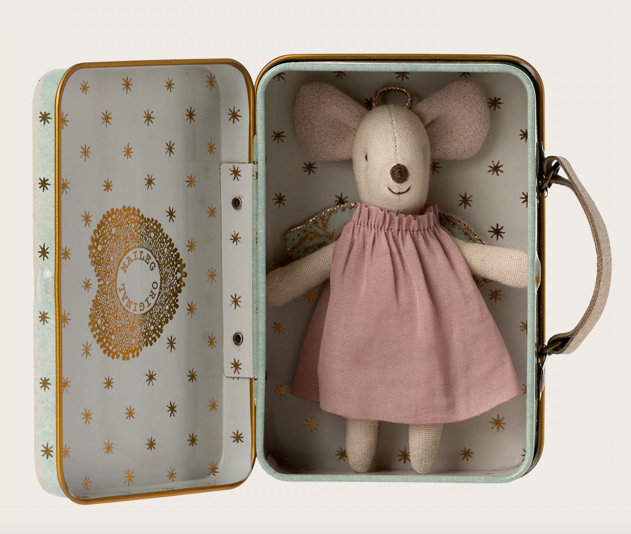MAILEG - Engelsmaus im Koffer - "Kleine Schwester"