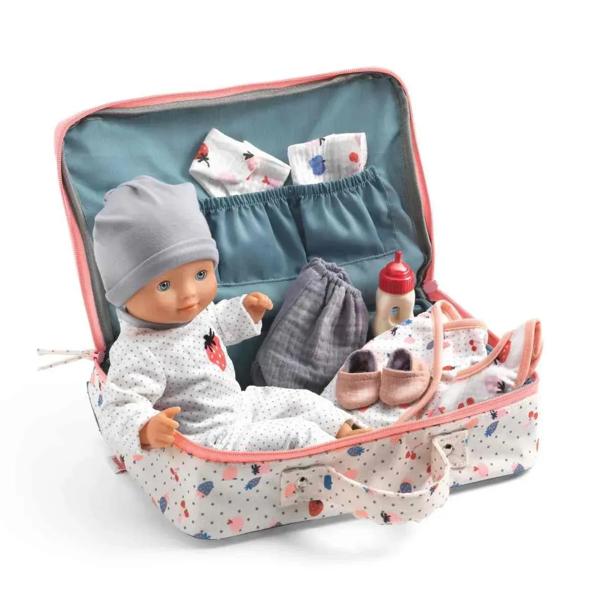 POMEA Puppe VANILLE im Koffer von DJECO