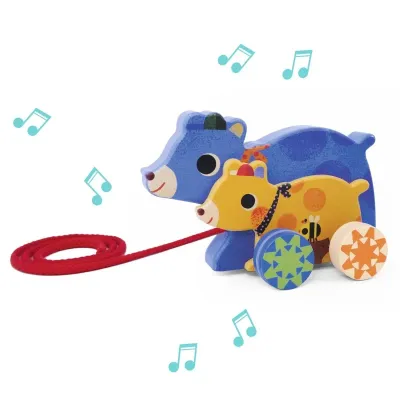 Ziehtier mit Musik - GABI & SAM von Djeco Ziehtier mit Musik - GABI & SAM von Djeco