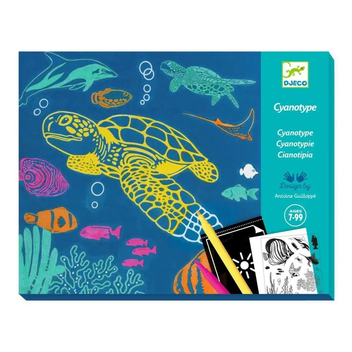 Kreativ-Set - Blaudruck MEER von Djeco Kreativ-Set - Blaudruck MEER von Djeco